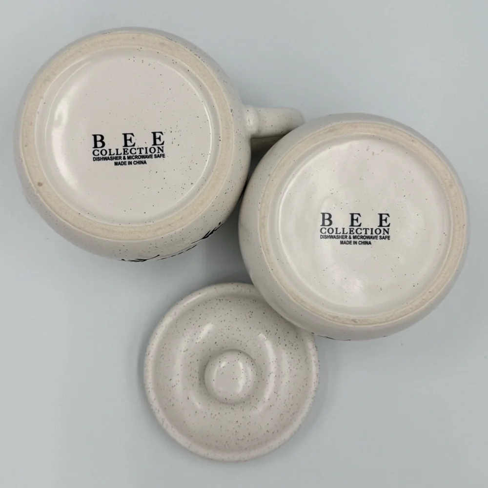 Bee Collection “Bee Nice” Ceramic Sugar & Creamer Set